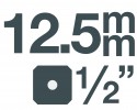 12,5 mm (1/2)