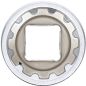 Preview: Steckschlüssel-Einsatz Gear Lock | Antrieb Innenvierkant 12,5 mm (1/2") | SW 22 mm