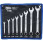 Preview: Combination Spanner Set | Inch Sizes | 1/8" - 9/16" Withworth | 8 pcs.