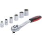 Preview: Socket Set | 10 mm (3/8") Drive | 8-19 mm | 7 pcs.