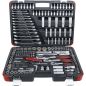 Preview: Socket Set | 6.3 mm (1/4") / 10 mm (3/8") / 12.5 mm (1/2") Drive | 216 pcs.