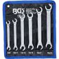 Preview: Double Ring Spanner Set, open Type | 8 x 9 - 18 x 19 mm | 6 pcs.