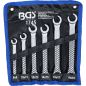 Preview: Double Ring Spanner Set, open Type | 8 x 9 - 18 x 19 mm | 6 pcs.