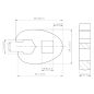 Preview: Hahnenfußschlüssel | Antrieb Innenvierkant 10 mm (3/8") | SW 11 mm