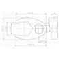 Preview: Hahnenfußschlüssel | Antrieb Innenvierkant 20 mm (3/4") | SW 41 mm