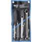 Preview: Double Ring Spanner Set with E-Type Ring Heads | E6 x E8 - E20 x E24 | 4 pcs.