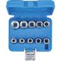 Preview: Socket Set, Hexagon | 12.5 mm (1/2") Drive | Inch Sizes | 10 pcs.