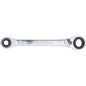 Preview: Double Ended Ratchet Wrench | 4-in-1 | 10 x 13-17 x 19 mm
