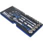 Preview: Foam Tray for BGS 3312: Socket Set | 12.5 mm (1/2") + 6.3 mm (1/4") | 77 pcs.