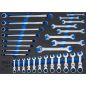 Preview: Tool Tray 3/3: Double Open End Spanner, Double Ring Spanner, Ratchet Wrench | adjustable | 28 pcs.