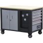 Preview: Workshop Trolley | 2x 5 Drawers | 1 Cabinet | empty