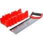 Preview: Plastic Miter Box | 300 x 130 x 80 mm | with Backsaw