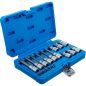 Preview: Bit Socket Set | 6.3 mm (1/4") / 12.5 mm (1/2") Drive | T-Star (for Torx) | 18 pcs.