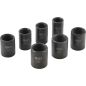 Preview: Twist Socket Set (Spiral Profile) / Screw Extractor | 12.5 mm (1/2") Drive | 17 - 26 mm | 7 pcs.