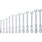 Preview: Double-Joint Ratchet Combination Wrench Set | adjustable | 8 - 19 mm | 12 pcs.