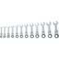 Preview: Ratchet Combination Wrench Set | short | adjustable | 8 - 19 mm | 12 pcs.