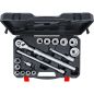 Preview: Socket Set | with Reversible Ratchet, extendable | 20 mm (3/4") Drive | 19 - 50 mm | 16 pcs.