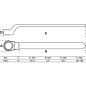 Preview: VDE Single End Ring Spanner | deep offset end | 10 mm