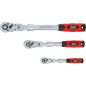 Preview: Reversible Ratchet Set | extendable, bendable | 6.3 mm (1/4") - 10 mm (3/8") - 12.5 mm (1/2") | 3 pcs.