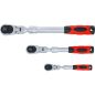 Preview: Reversible Ratchet Set | extendable, bendable | 6.3 mm (1/4") - 10 mm (3/8") - 12.5 mm (1/2") | 3 pcs.