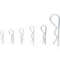 Preview: Assortiment de goupilles béta à simple spire | Ø 1,2 - 3,0 mm | 48 pièces