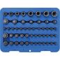 Preview: Bit Socket and Socket Set | E-Type / T-Star (for Torx) / T-Star tamperproof (for Torx) / TP-Star (for Torx Plus) | 52 pcs.