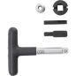 Preview: Universal Drain Plug Key Set | for Plastic Oil Drain Screws | external hexagon 6.3 mm (1/4") drive, 10 mm (3/8") | 5 pcs.