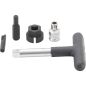 Preview: Universal Drain Plug Key Set | for Plastic Oil Drain Screws | external hexagon 6.3 mm (1/4") drive, 10 mm (3/8") | 5 pcs.