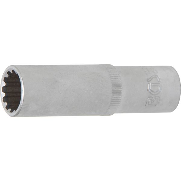 Steckschlüssel-Einsatz Gear Lock, tief | Antrieb Innenvierkant 12,5 mm (1/2") | SW 15 mm