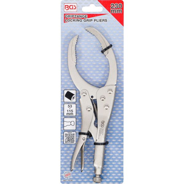 Locking Pliers for Oil Filters | Ø 53 - 115 mm | 230 mm