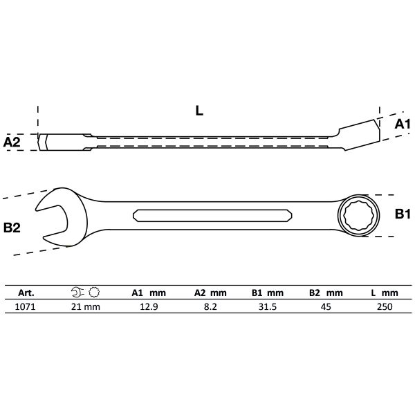 Combination Spanner | 21 mm