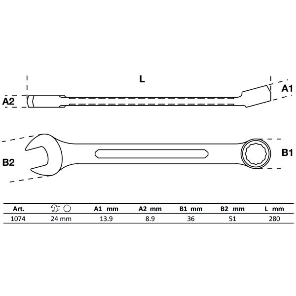 Combination Spanner | 24 mm