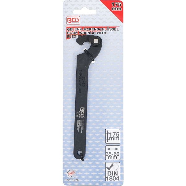 Hook Wrench with flexible Jaw