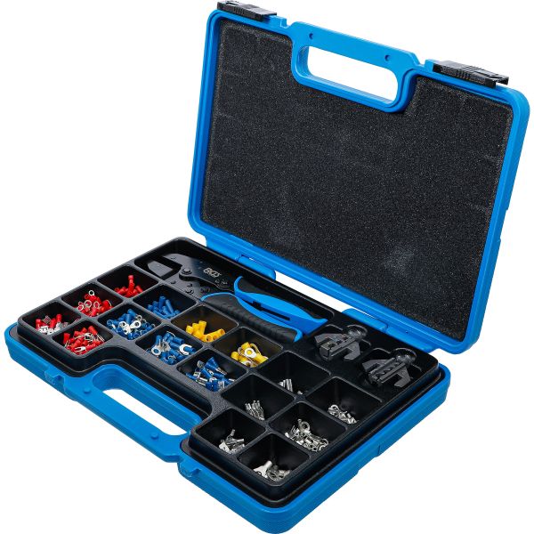 Crimping Pliers Set | with 2 Pairs of Jaws | with Cable Lug Assortment | 1000 pcs.