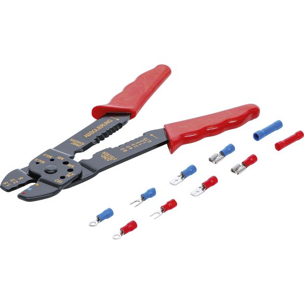 Crimping Pliers Set with cable lug Assortment | 200 mm | 61 pcs.