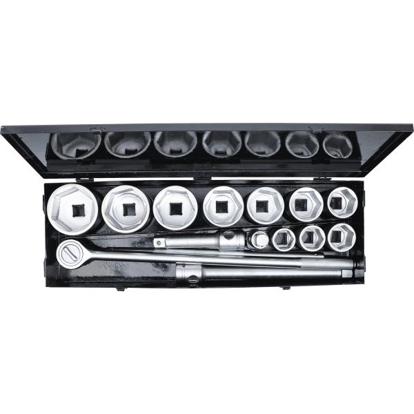 Socket Set | 25 mm (1") Drive | 36-80 mm | 15 pcs.