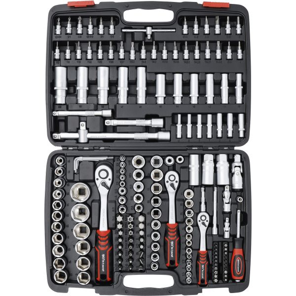 Socket Set | 6.3 mm (1/4") / 10 mm (3/8") / 12.5 mm (1/2") Drive | 172 pcs.