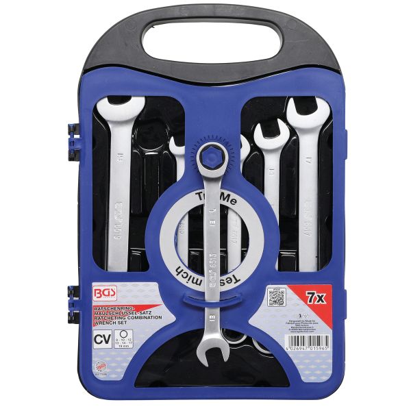 Ratcheting Combination Wrench Set | 8-19 mm | 7 pcs.