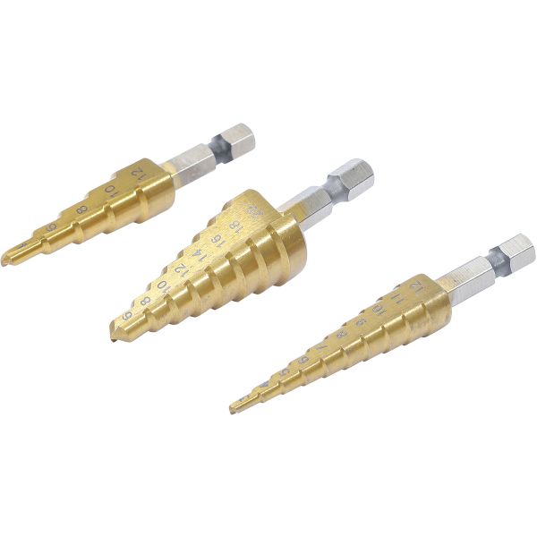 HSS Step Drill Set | 3 - 20 mm | 3 pcs.