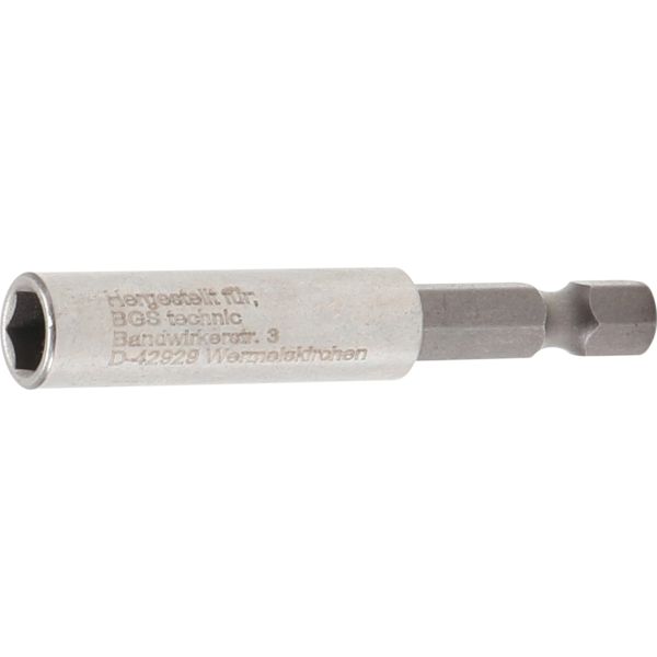 Magnetic Bit-Holder, extra strong | external Hexagon 6.3 mm (1/4") | 60 mm