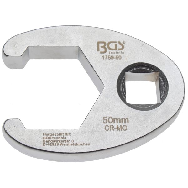 Llave boca hexagonal abierta (crowfoot) | entrada 20 mm (3/4") | 50 mm