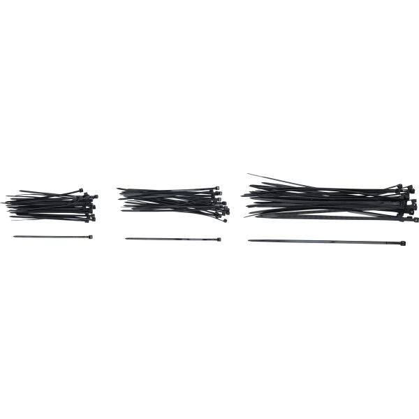 Cable Tie Assortment | black | 100 x 200 mm | 75 pcs.