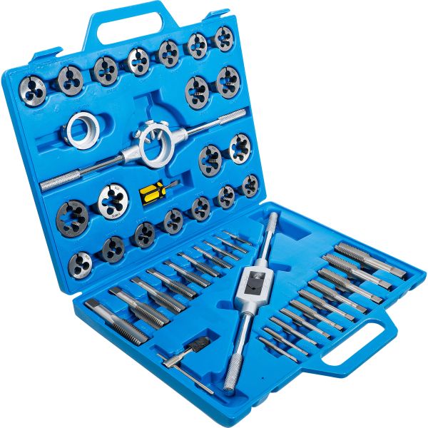 Tap and Die Set | Inch Sizes | 1/4" - 1" | 45 pcs.