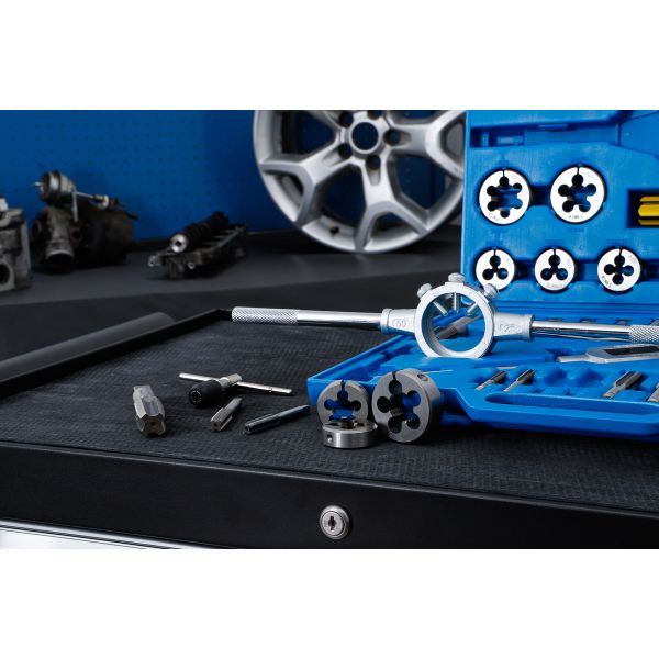 Tap and Die Set | Inch Sizes | 1/4" - 1" | 45 pcs.