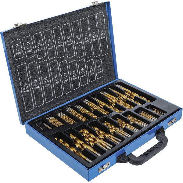 Twist Drill Set | HSS | titanium nitrated | 1 - 10 mm | 170 pcs.