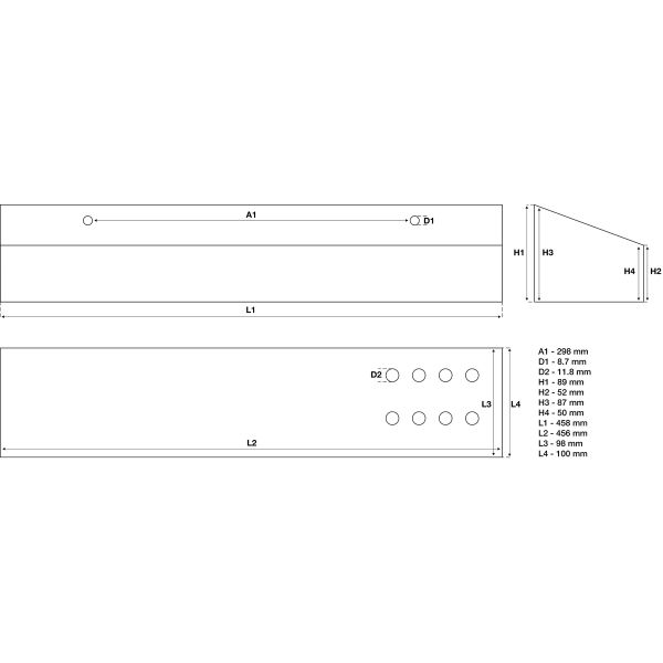 Bandeja para carro de herramientas | para BGS 2001, 4204, 4205, 4206