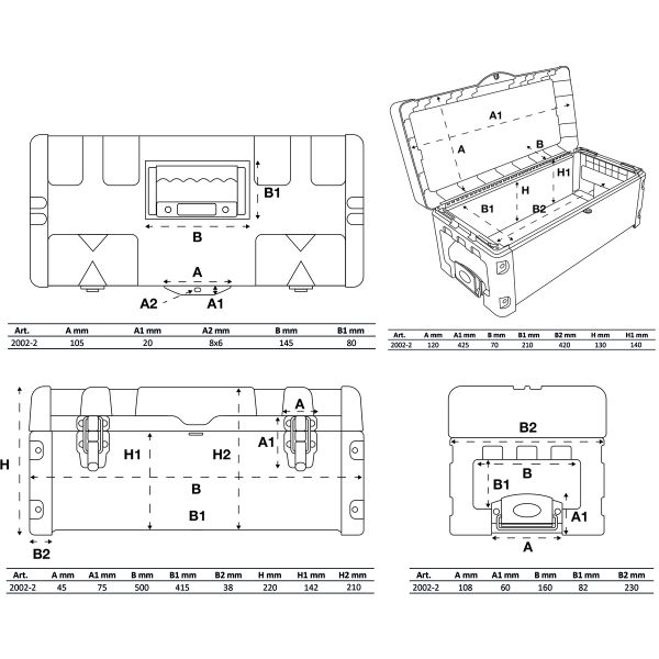 Hard-Top tool case attachment | for BGS 2002