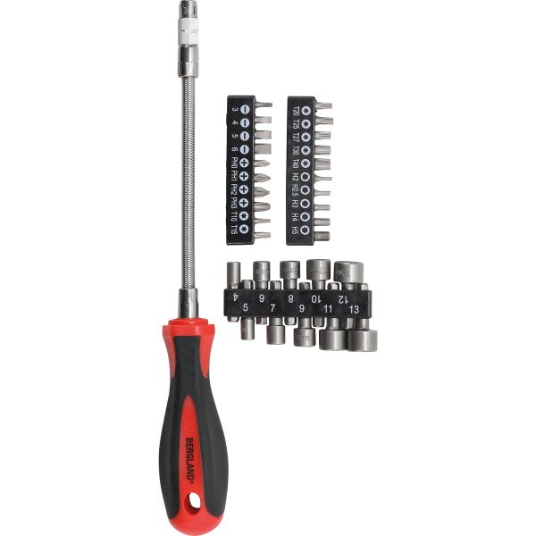 Screwdriver Bit Set | with flexible shaft | 31 pcs.