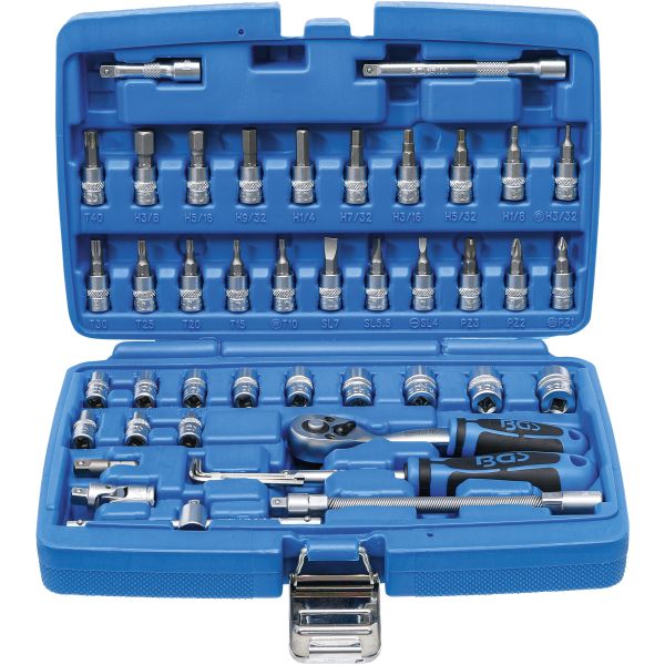 Socket Set | 6.3 mm (1/4") | Inch Sizes | 46 pcs.