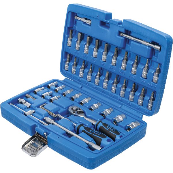 Socket Set | 6.3 mm (1/4") | Inch Sizes | 46 pcs.